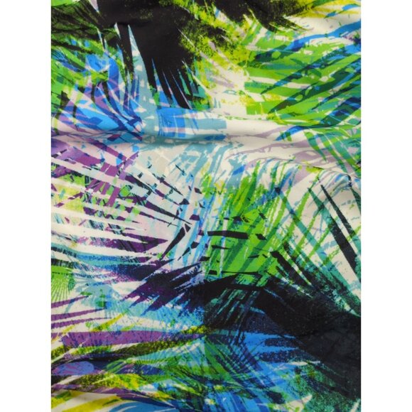 Torrid 1 Women’s Size 14/16 One Piece Tankini Swimsuit Palm Tropical Print - Picture 6 of 9